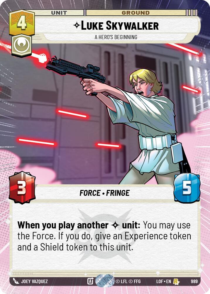 Luke Skywalker - A Hero's Beginning (Hyperspace Foil) - Legends of