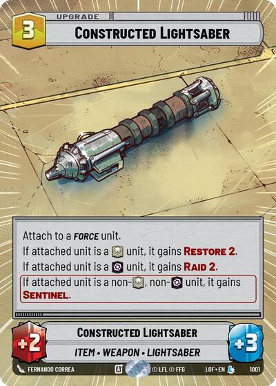 Constructed Lightsaber (Hyperspace Foil) card