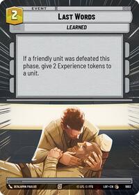 Last Words (Hyperspace Foil)
