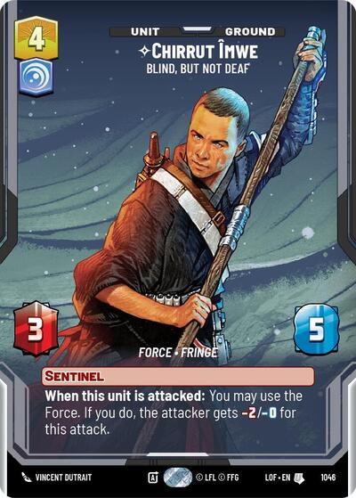 Chirrut Imwe - Blind, but not Deaf (Prestige) Legends of the Force card price