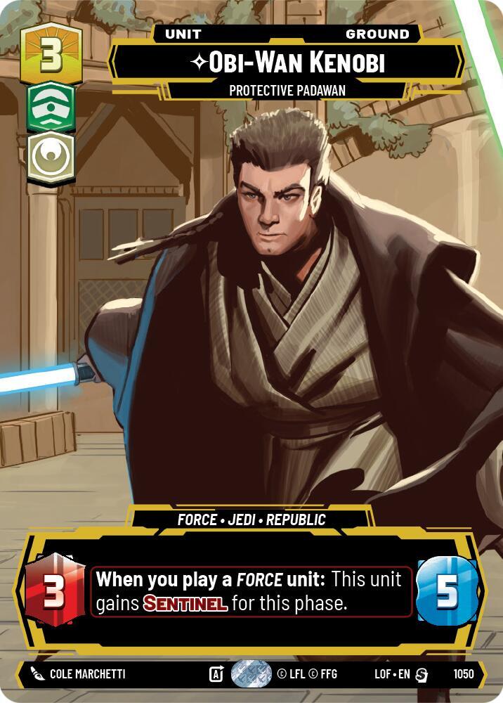 Obi-Wan Kenobi Protective Padawan (Prestige) Legends of the - Main Image