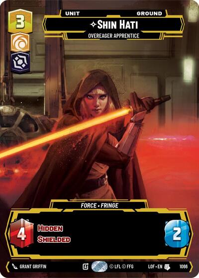 Shin Hati - Overeager Apprentice (Prestige) Legends of the Force card price