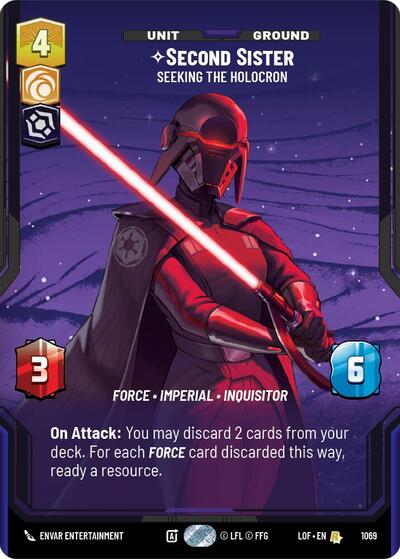 Second Sister - Seeking the Holocron (Prestige Foil) card