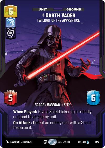 Darth Vader - Twilight of the Apprentice (Prestige Foil) card
