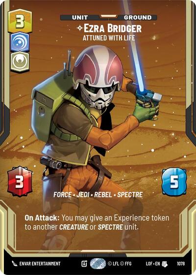 Ezra Bridger - Attuned With Life (Prestige Foil) card