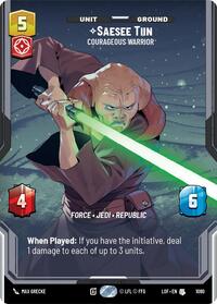 Saesee Tiin - Courageous Warrior (Prestige Foil)