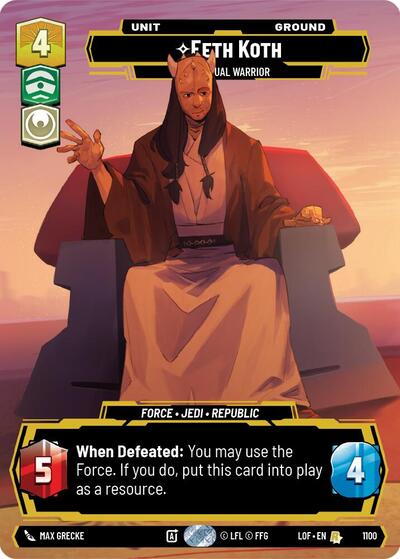 Eeth Koth - Spiritual Warrior (Prestige Foil) card