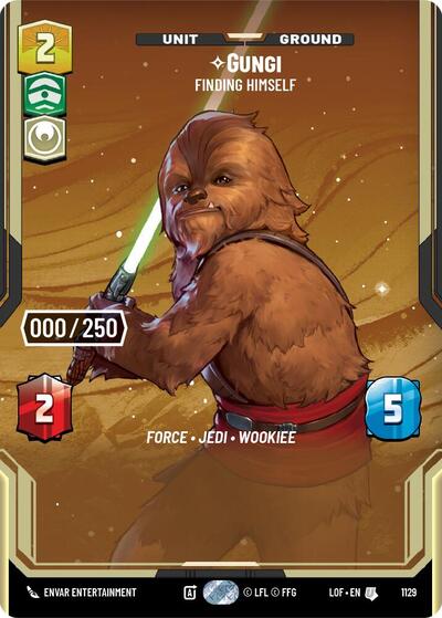 Gungi - Finding Himself (Serialized) Legends of the Force card price