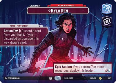 Kylo Ren - We're Not Done Yet (Showcase) Legends of the Force card price