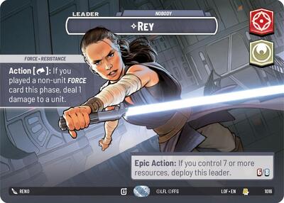 Rey - Nobody (Showcase) Legends of the Force card price