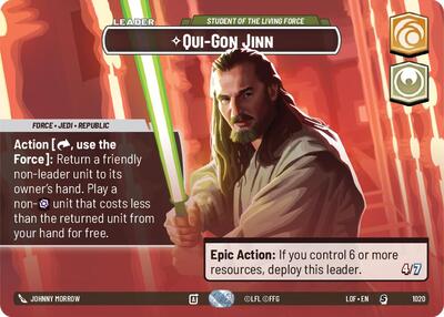 Qui-Gon Jinn - Student of the Living Force (Showcase) Legends of the Force card price