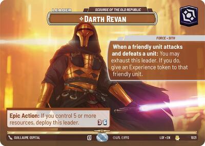 Darth Revan - Scourge of the Old Republic (Showcase) Legends of the Force card price