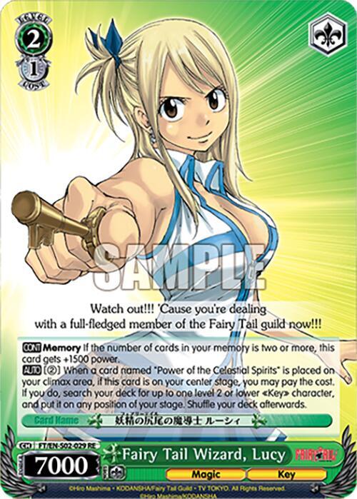 Fairy Tail Wizard, Lucy - Fairy Tail Chronicle Set - Weiss Schwarz