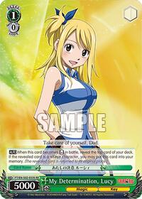 Fairy Tail Chronicle Set My Determination, Lucy (SR) #FT/EN-S02-033S SR RE