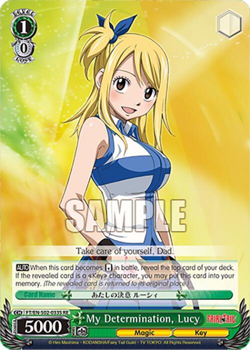 My Determination, Lucy (SR) - Fairy Tail Chronicle Set - Weiss