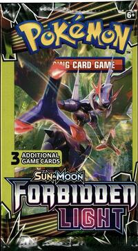 Forbidden Light 3-Card Booster Pack from SM - Forbidden Light Pokemon card image