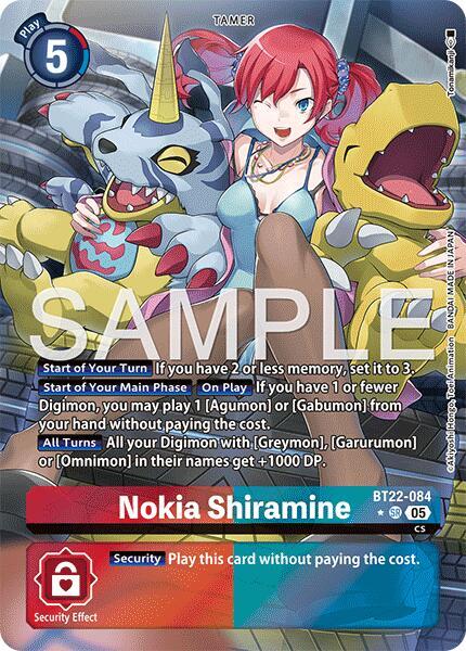 Nokia Shiramine (Alternate Art) - Cyber Eden - Digimon Card