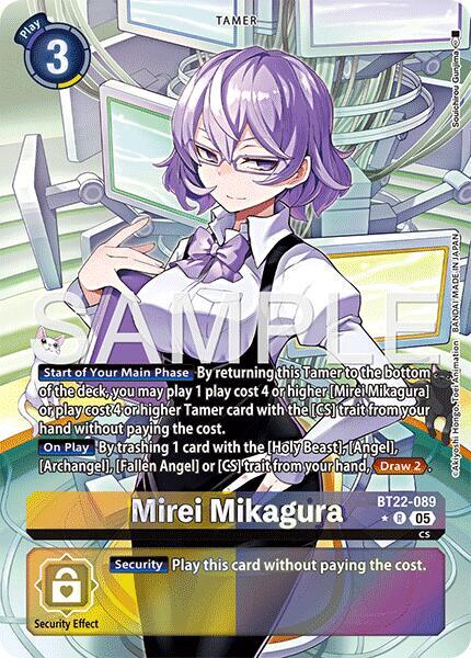 Mirei Mikagura Alternate Art digimon card