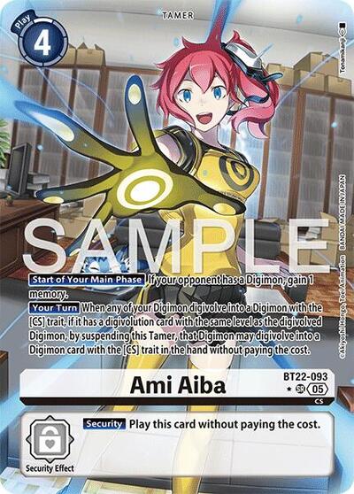 Ami Aiba (Alternate Art) Cyber Eden Super Rare Digimon card — value and price