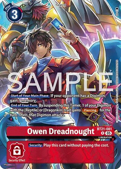 Owen Dreadnought (Digimon Liberator Debuggers Set) World Convergence card price