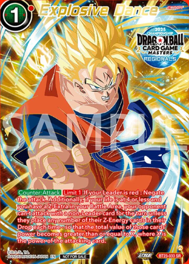 Explosive Dance (Alt-Art Card) - Promotion Cards - Dragon Ball