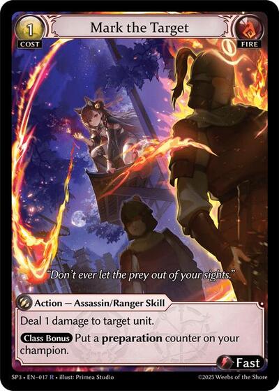 Mark the Target card