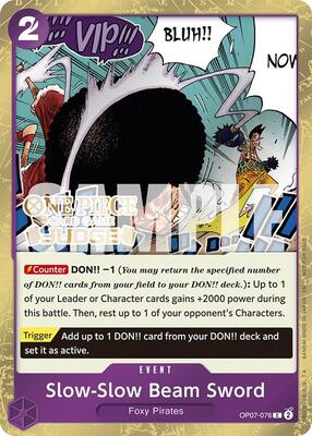 Slow-Slow Beam Sword (Judge Pack Vol. 6)