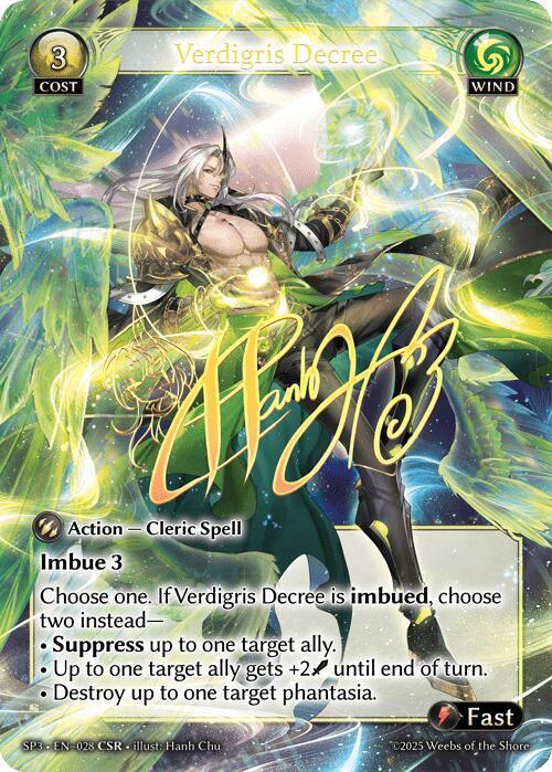 Verdigris Decree (CSR) - Supporter Pack 3 - Grand Archive TCG