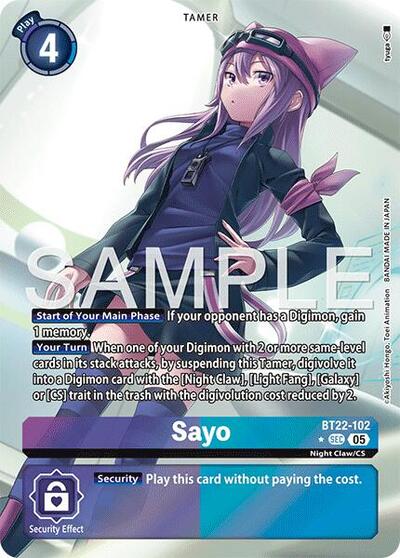 Sayo (Alternate Art) card