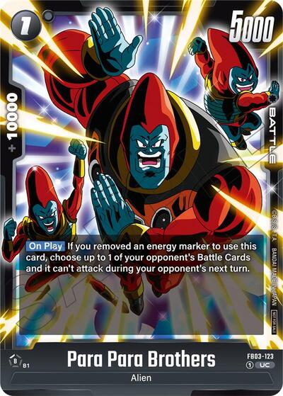 Para Para Brothers (Limited Pack 02) Tournament and Championship Promos Uncommon Dragon Ball card — value and price