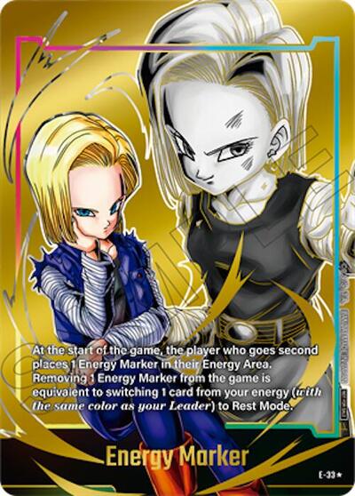 Energy Marker (E-33) (Gold) Fusion World Energy Markers None Dragon Ball card — value and price