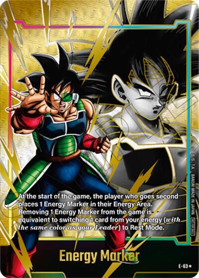 Energy Marker (E-63) (Gold) Fusion World Energy Markers None Dragon Ball card — value and price