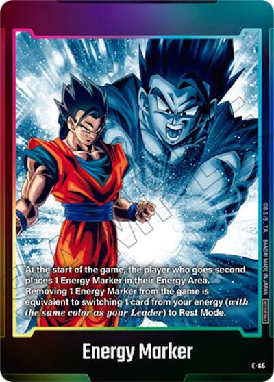 Energy Marker (E-65) Fusion World Energy Markers None Dragon Ball card — value and price