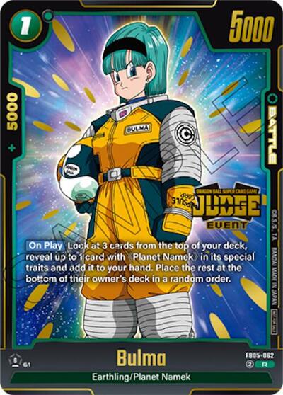 Bulma (Judge Pack (Event Judge) 04) Tournament and Championship Promos Rare Dragon Ball card — value and price