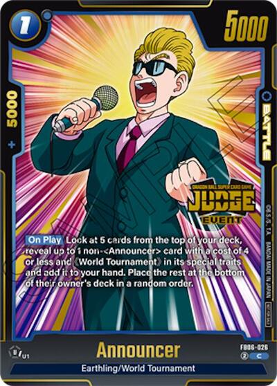 Announcer (Judge Pack (Event Judge) 04) card