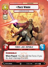 Mace Windu - Leaping into Action (Foil)