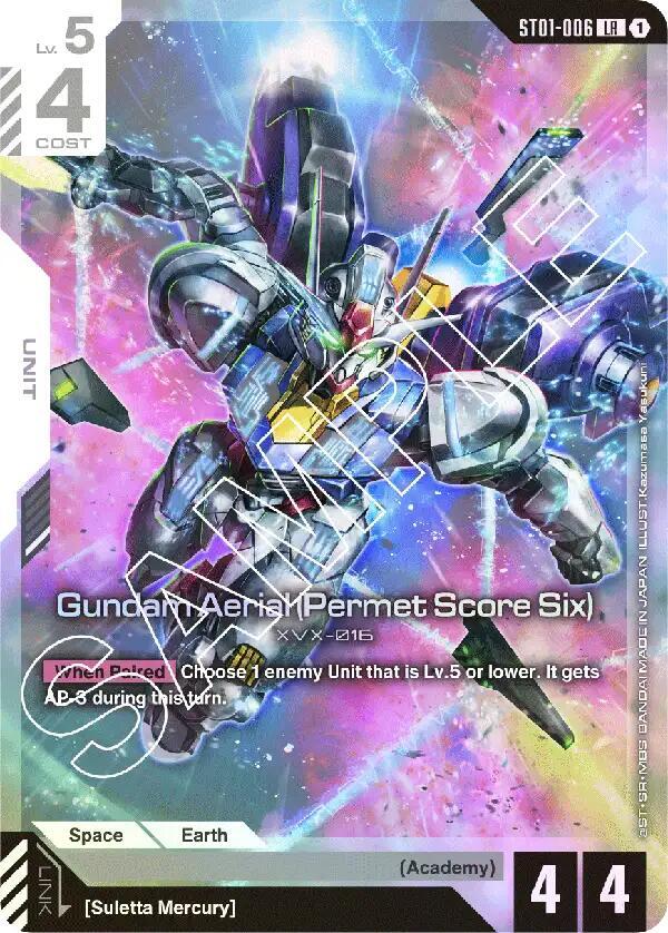 Gundam Aerial (Permet Score Six) - Starter Deck 01: Heroic