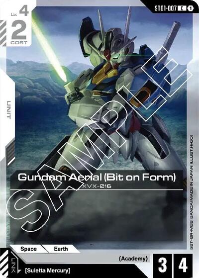 Gundam Aerial (Bit on Form) card