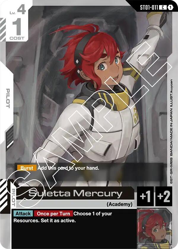 Suletta Mercury - Starter Deck 01: Heroic Beginnings - Gundam Card