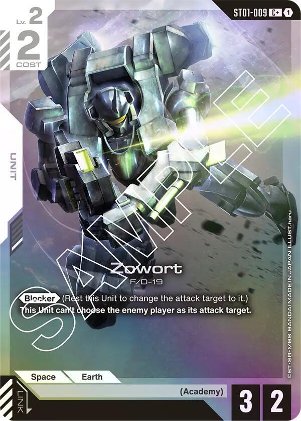 Zowort (C+) - Starter Deck 01: Heroic Beginnings - Gundam Card