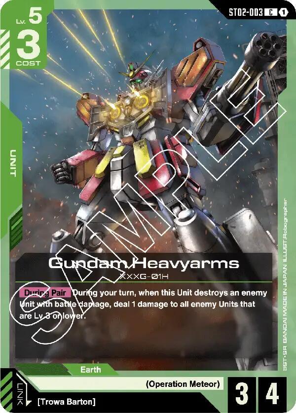 Gundam Heavyarms - Starter Deck 02: Wings of Advance - Gundam Card
