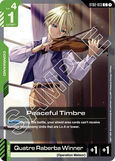 Peaceful Timbre card