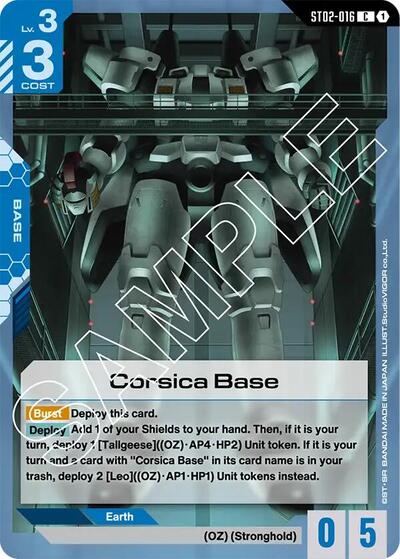 Corsica Base card