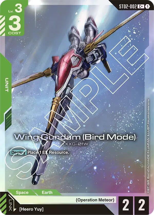 Wing Gundam (Bird Mode) (C+) — ST02 Wings of Advance