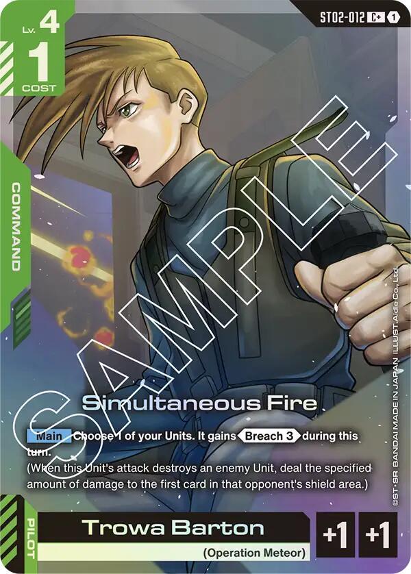 Simultaneous Fire (C+) - Starter Deck 02: Wings of Advance