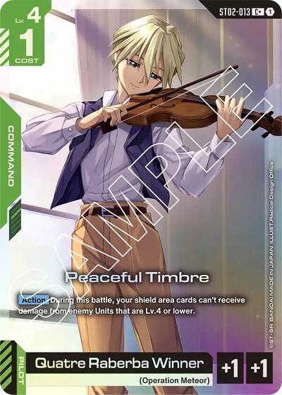 Peaceful Timbre (C+) card