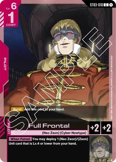 Full Frontal Starter Deck 03: Zeon's Rush card price