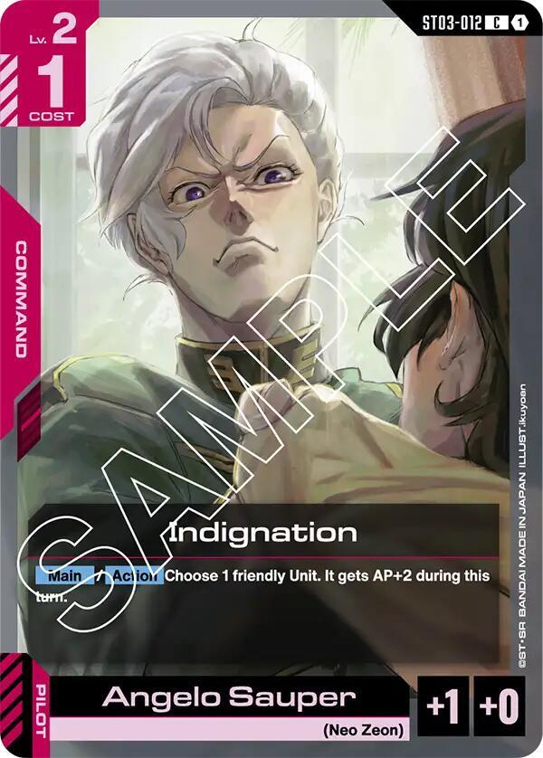 Indignation - Starter Deck 03: Zeon's Rush - Gundam Card Game ...