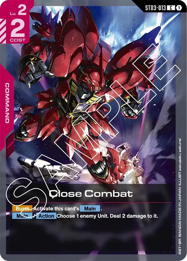 Close Combat - Starter Deck 03: Zeon's Rush - Gundam Card Game
