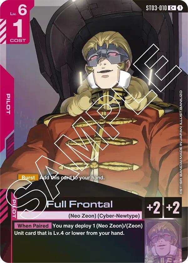 Full Frontal (C+) - Starter Deck 03: Zeon's Rush - Gundam Card